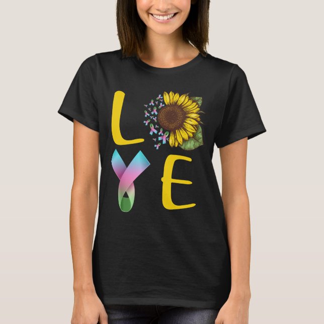 Camiseta amor metastásico cáncer de mama ribera girasol (Anverso)