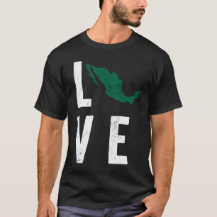 Camiseta Amor México Mapa mexicano Grito de Dolores Indepen