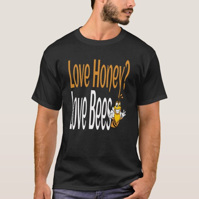 Camiseta Amor Miel Abejas Humorística Miel Conservación Quo (Anverso)
