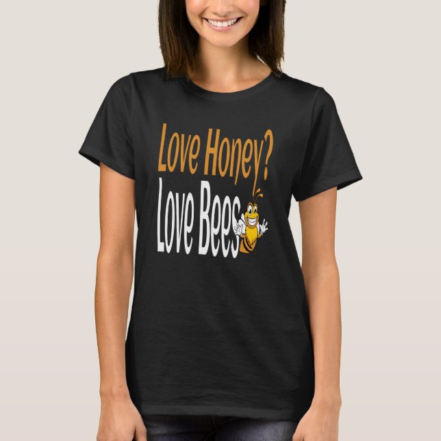 Camiseta Amor Miel Abejas Humorística Miel Conservación Quo (Anverso)