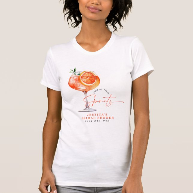 Camiseta Amor Moderno En La Primera Ducha Bridal Spritz (Anverso)