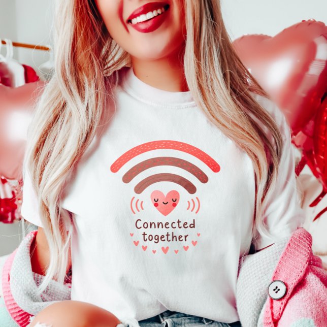 Camiseta Amor moderno San Valentín (Subido por el creador)