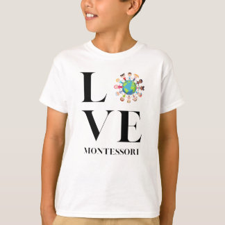 Camiseta Amor | Montessori | Niños De Todo El Mundo