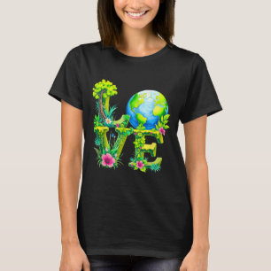 Camiseta Amor mundo día de la tierra 2026 animal ambiental 