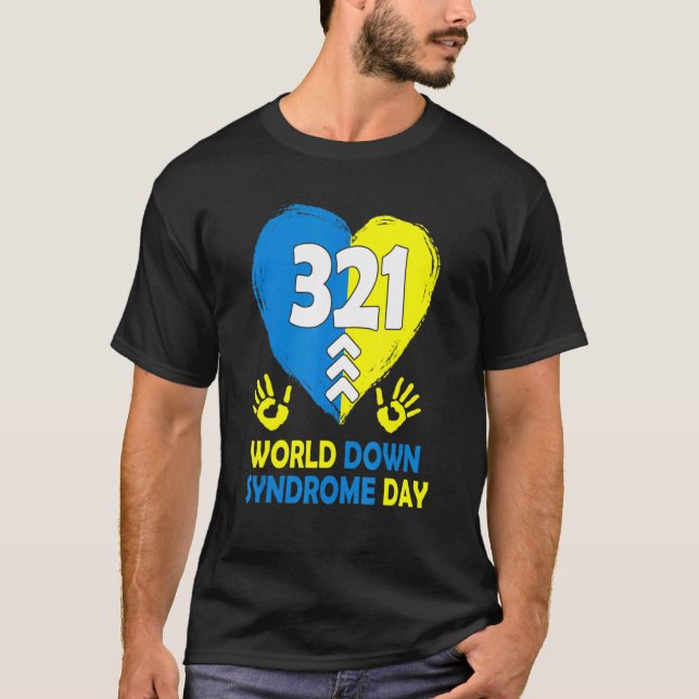 Camiseta Amor Mundo Down Síndrome Awareness Day Love (Anverso)