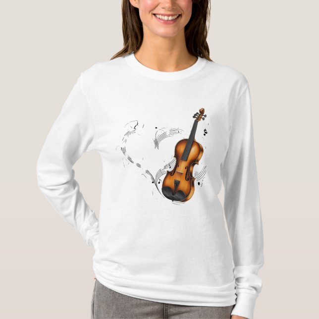 Camiseta Amor musical; 🎶 Sinfonía del Amor ❤️ (Anverso)