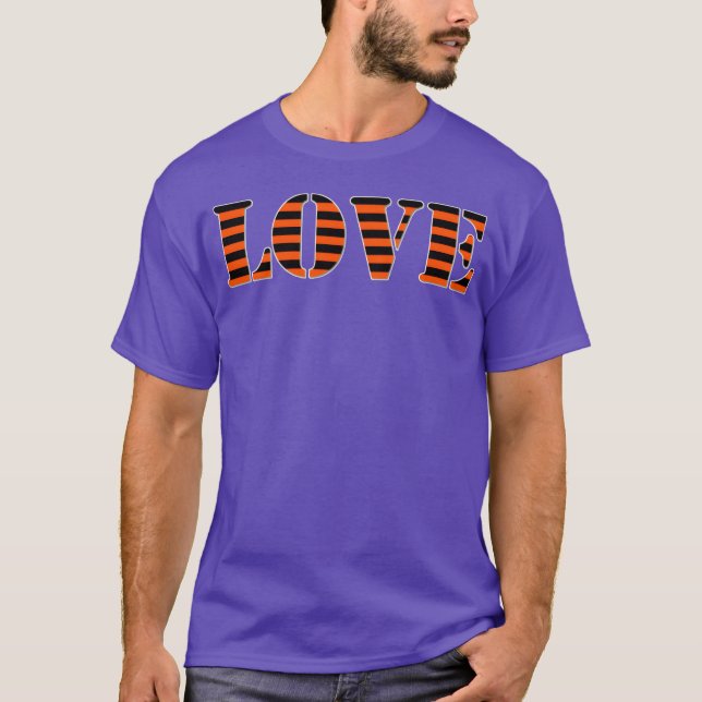 Camiseta AMOR NARANJA retro (Anverso)