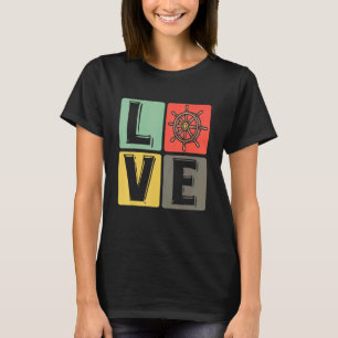 Camiseta Amor Navegando Barco Velero Capitán Yate Náutico