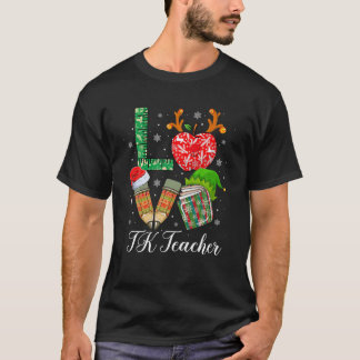 Camiseta AMOR Navidades de profesores de TK Pajama Lápiz Ap