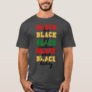 Camiseta Amor negro alegría negro excelencia negro