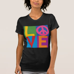 Camiseta AMOR negro de color