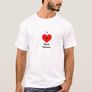 Camiseta Amor negro del unicornio