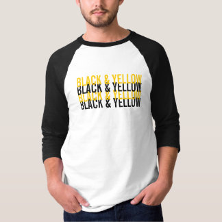 Camiseta Amor negro y amarillo de Pittsburgh