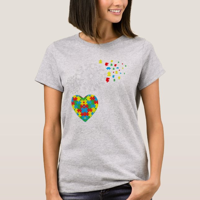 Camiseta Amor No Necesita Palabras Conciencia Sorda Dandeli (Anverso)