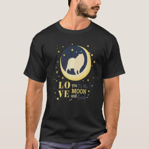 Camiseta Amor Nube Spitz Alemán Spitz A La Luna