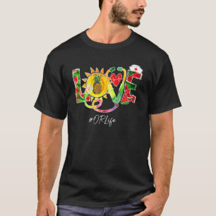 Camiseta Amor O Enfermera De Duty Watermelon Pineapple Summ