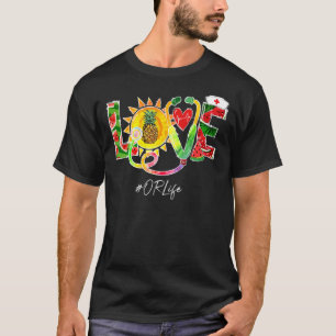 Camiseta Amor O Enfermera De Duty Watermelon Pineapple Summ