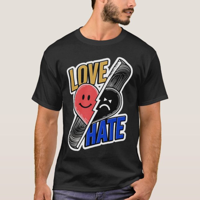 Camiseta Amor o Odio, diseño (Anverso)