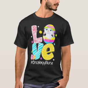 Camiseta Amor Oncología Enfermera Bunny Ears Gracioso Huevo
