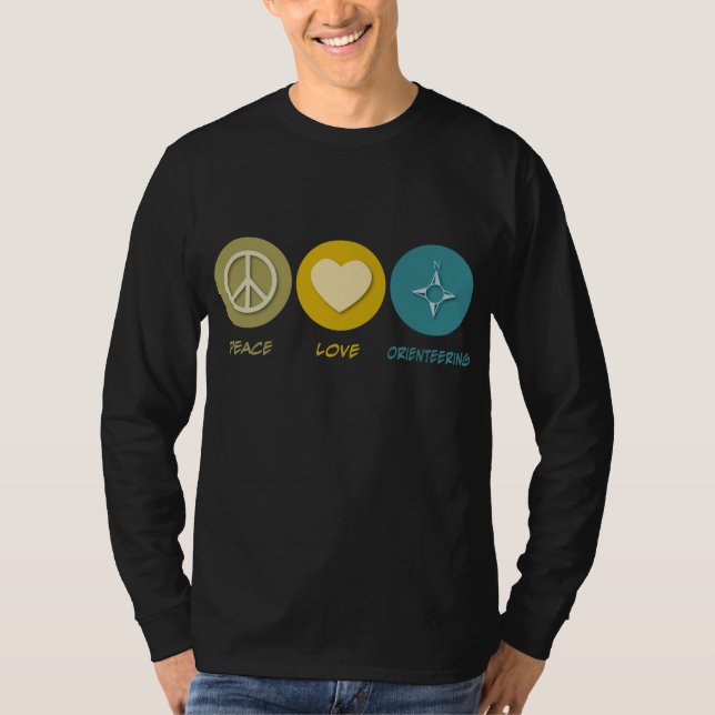 Camiseta Amor Orienteering de la paz (Anverso)