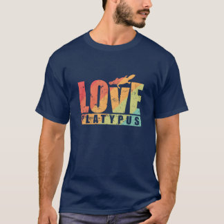 Camiseta Amor Ornitorrinco Australia Animal niña