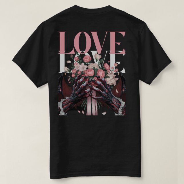 Camiseta Amor oscuro (Reverso del diseño)