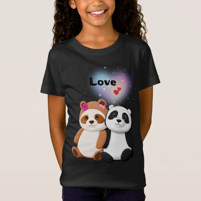 Camiseta Amor panda (Anverso)