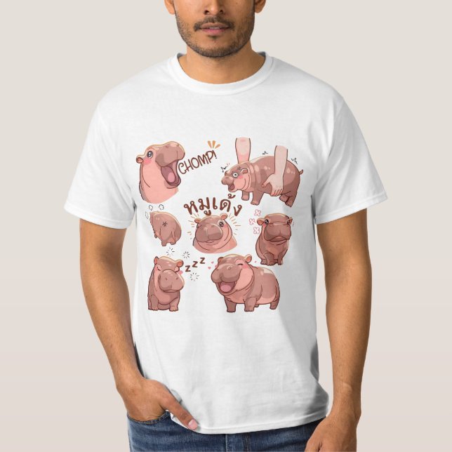 Camiseta Amor para Moo Deng (Anverso)