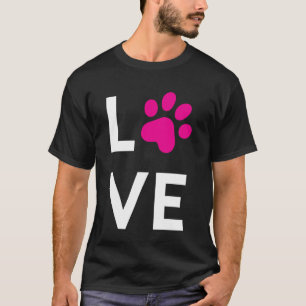 Camiseta Amor Pata, Dueño de Perro, Dueño de Gato, Dueño de