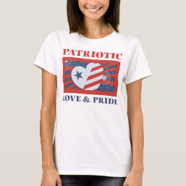 Camiseta Amor patriótico y orgullo