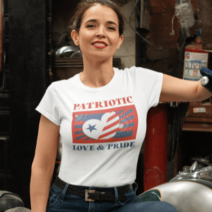 Camiseta Amor patriótico y orgullo