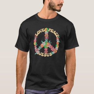 Camiseta Amor paz Jesús cristiano divertido 60 años 70 Cost
