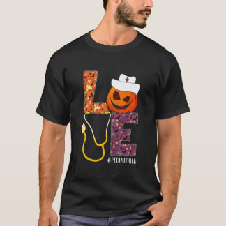 Camiseta Amor Pediatra Enfermera Vida Enfermera Halloween C