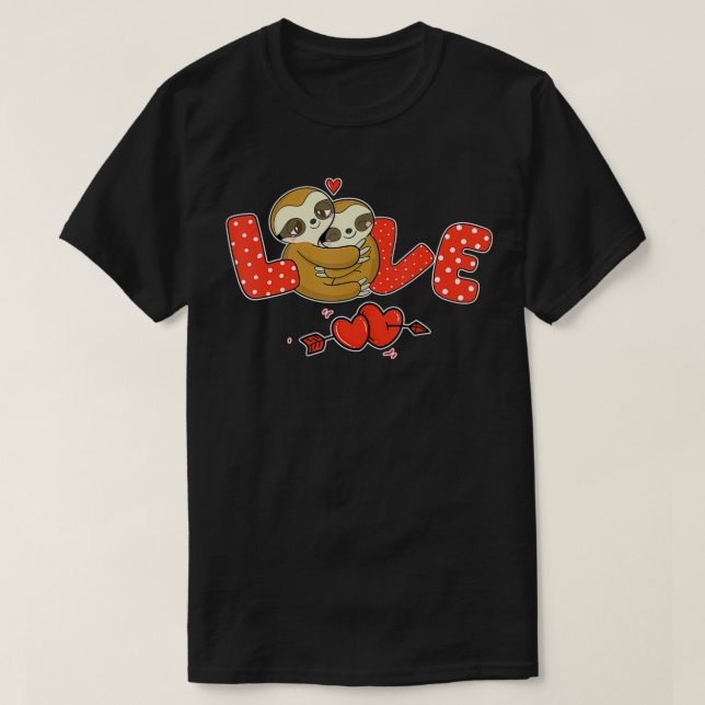 Camiseta amor perezoso sosteniendo el corazón Día de San Va (Diseño del anverso)