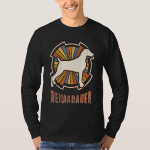 Camiseta Amor Perro Clásico Retro Vintage Weimaraner