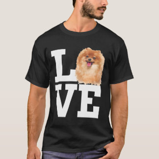 Camiseta Amor Perro Pomeraniano Cute Pomerania Cara de perr