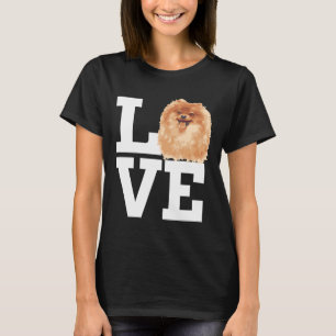 Camiseta Amor Perro Pomeraniano Cute Pomerania Cara de perr