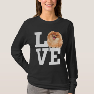Camiseta Amor Perro Pomeraniano Cute Pomerania Cara de perr