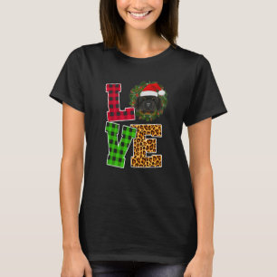 Camiseta Amor Perro Tibetano Mastiff Santa Hat Navidades Na