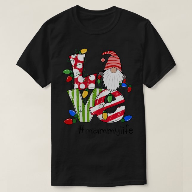 Camiseta Amor personalizado Mammylife Candy Gnome Chr (Diseño del anverso)