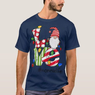Camiseta Amor Personalizado Mujeres Nonnielife Candy Gnome 