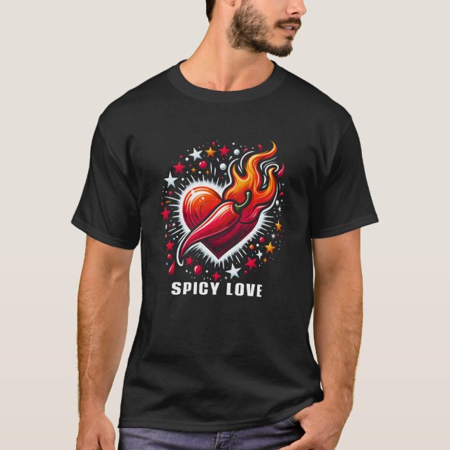 Camiseta Amor picante (Anverso)