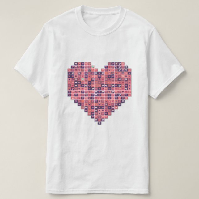 Camiseta Amor Pixelado (Diseño del anverso)