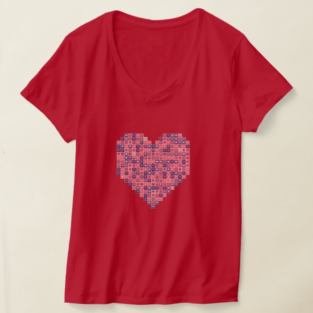 Camiseta Amor Pixelado (Distribución )