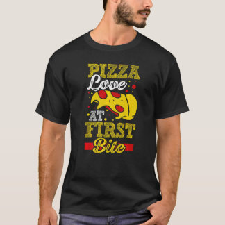 Camiseta Amor Pizza Al Primer Bite