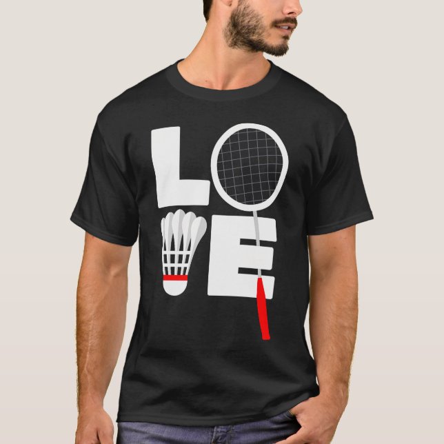 Camiseta Amor por Bádminton (Anverso)