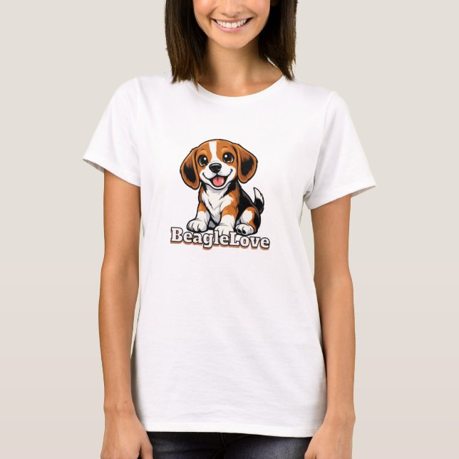 Camiseta Amor por Beagle | Amantes de Perros (Anverso)