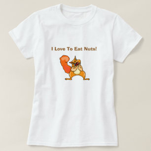 Camiseta Amor Por Comer Nueces Humor Divertido Chiste Silen