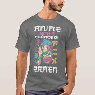 Camiseta Amor por cuenco de fideos Ramen japonés Kawaii Ani