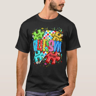 Camiseta Amor por el Autismo Entiende Acepta Defiende Conci